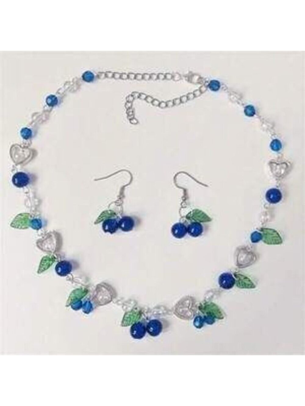 Blueberry Creative Necklace And Earrings For Fruit Enthusiasts Dainty